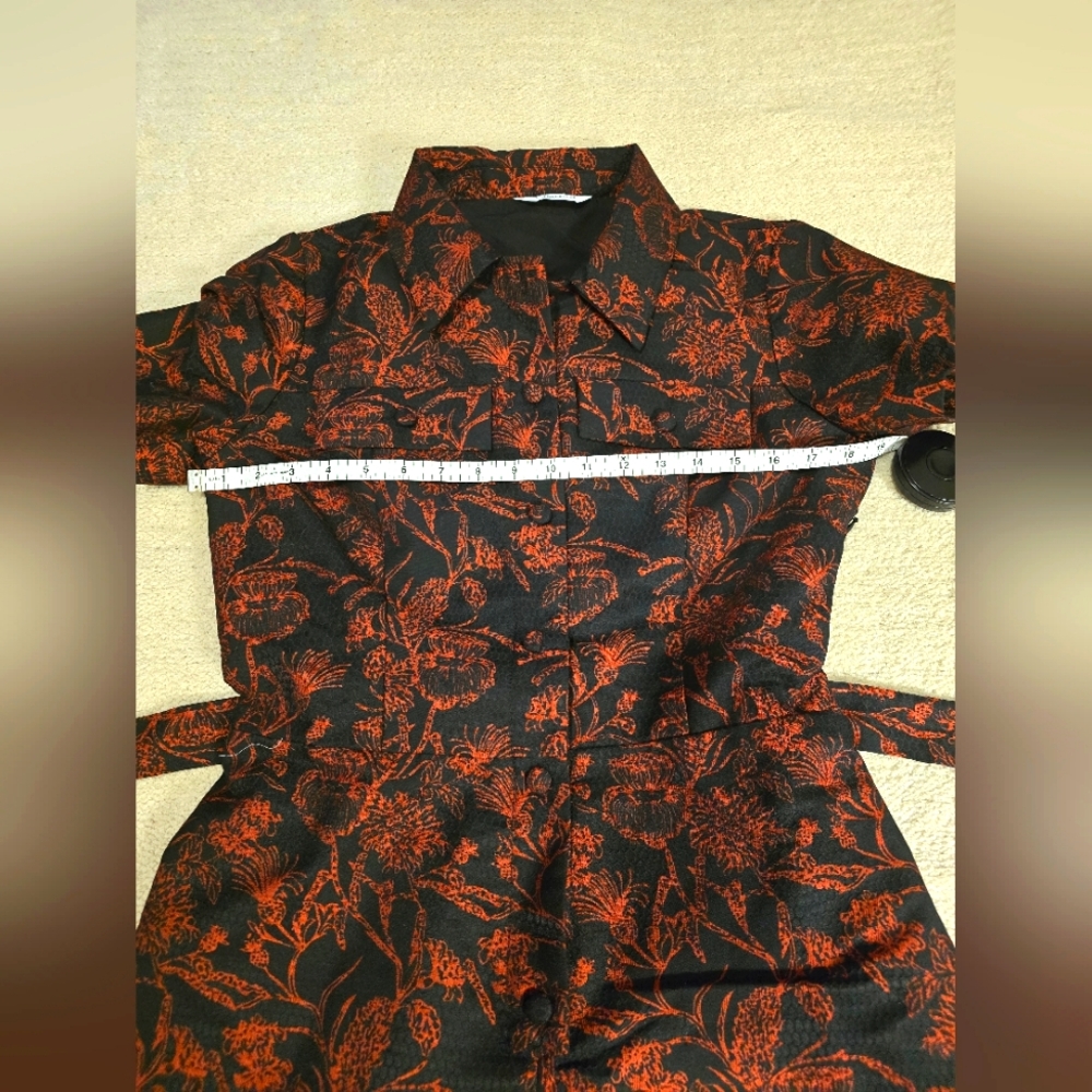 Amanda Uprichard - Revolve - NEW Black & Red Jacquard Romper Sz Large -Ret$260! - Picture 14 of 16